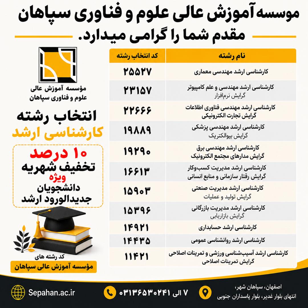انتخاب رشته کارشناسی ارشد